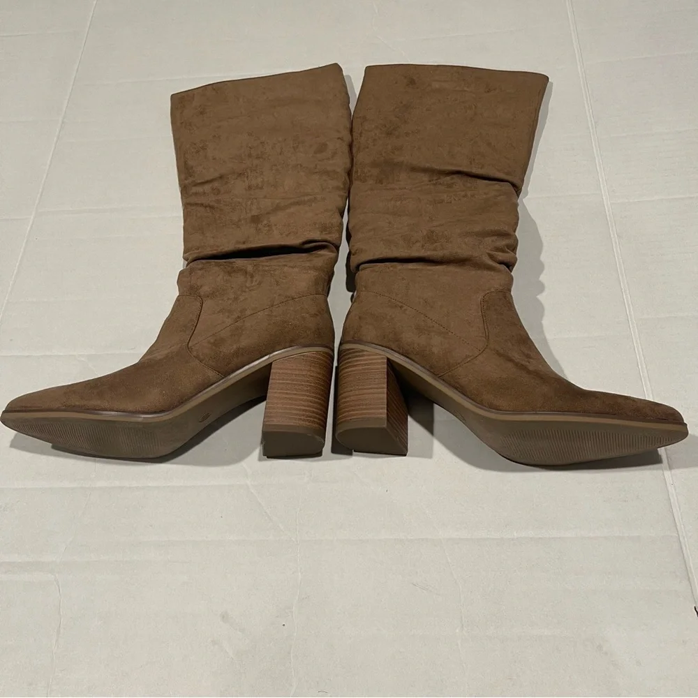 Universal Thread Faux Suede Taupe Women’s Size 10 Junie Tall Boots Fall NWT